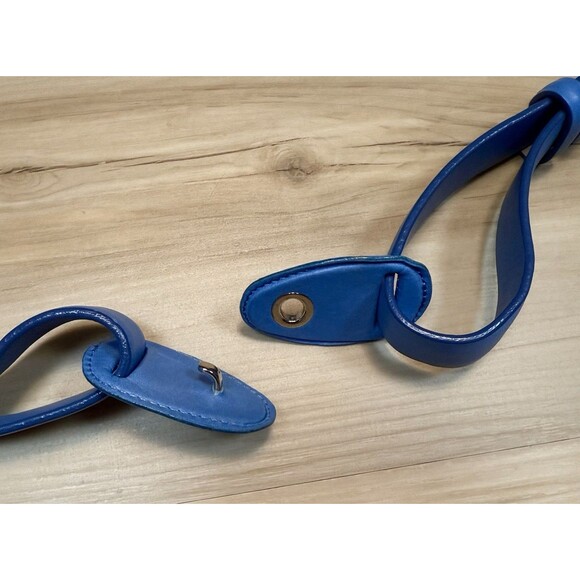 Louis Vuitton Women’s Leather Belt Blue Adjustable Hook Front 31”-34” - Picture 4 of 16